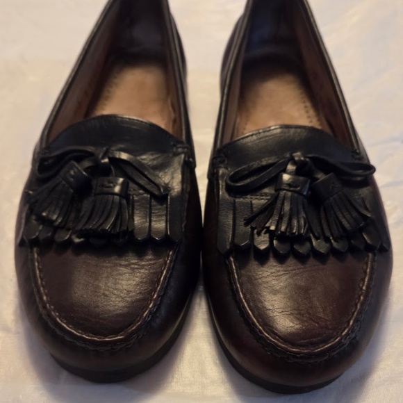 Cole Haan Men’s Brown Moccasin/Loafer with Black Fringe and Tassels size 9 - Picture 8 of 8